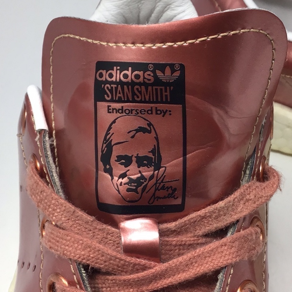 ADIDAS STAN SMITH BOOST PINK METALLIC BB0107 SNEAKERS SIZE 6 - Picture 5 of 13